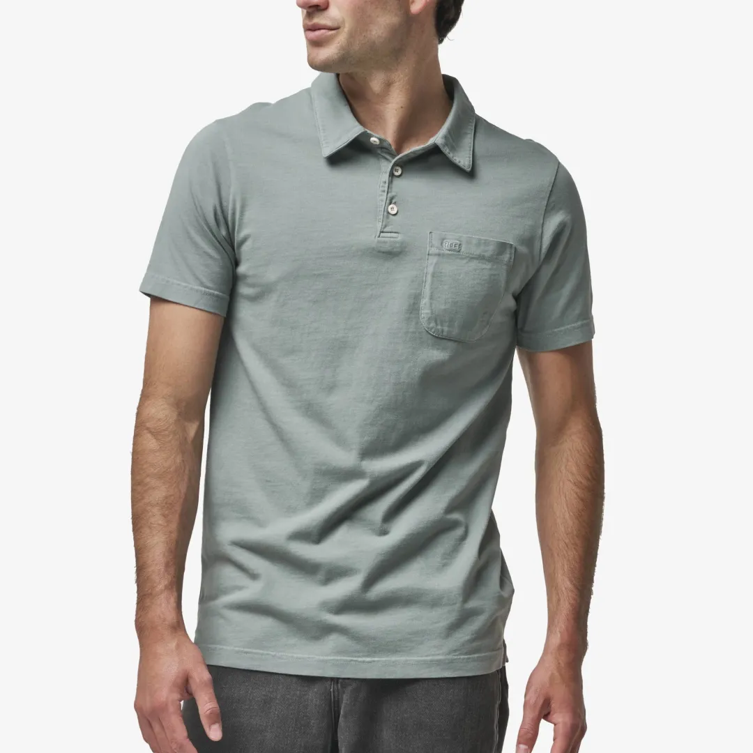 REEF Shirts & T-shirts | Walker Short Sleeve Polo ChinoisGreen