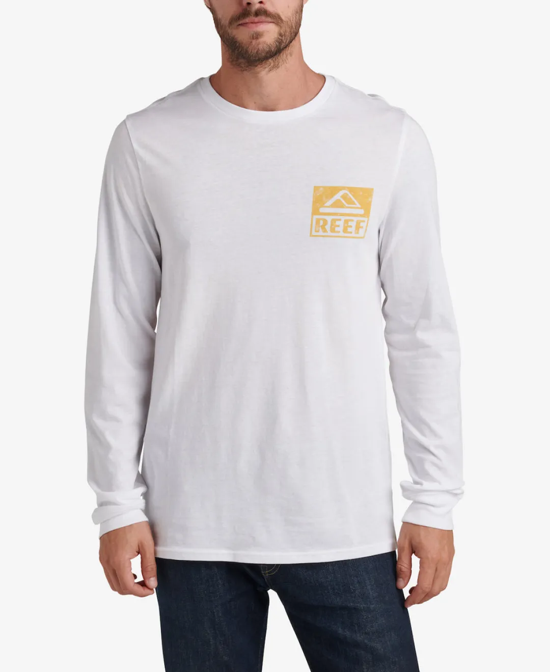 REEF Shirts & T-shirts | Wellie Graphic Long Sleeve Tee White