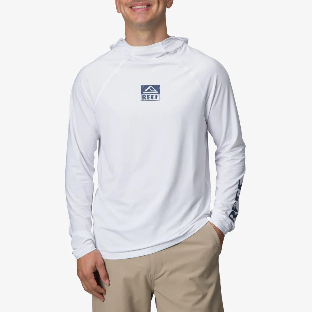 REEF Shirts & T-shirts | Surf Shirts & Upf Apparel | Wellie Long Sleeve Hooded Surf Shirt UPF 50 BrightWhite