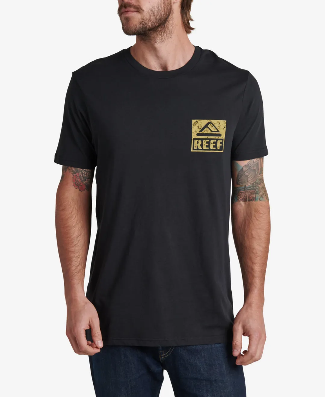 REEF Shirts & T-shirts | Wellie Short Sleeve Graphic Tee Caviar